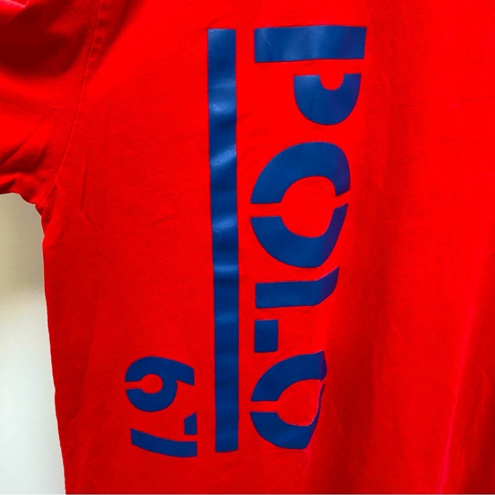 Polo 67 Ralph Lauren Big Logo Short Sleeve Tshirt Men’s Red/Navy 2XL BIG - Picture 4 of 5
